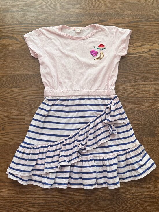 Crewcuts Other - J. Crew CREWCUTS girls sequin fruit striped Dress size 8 ADORABLE